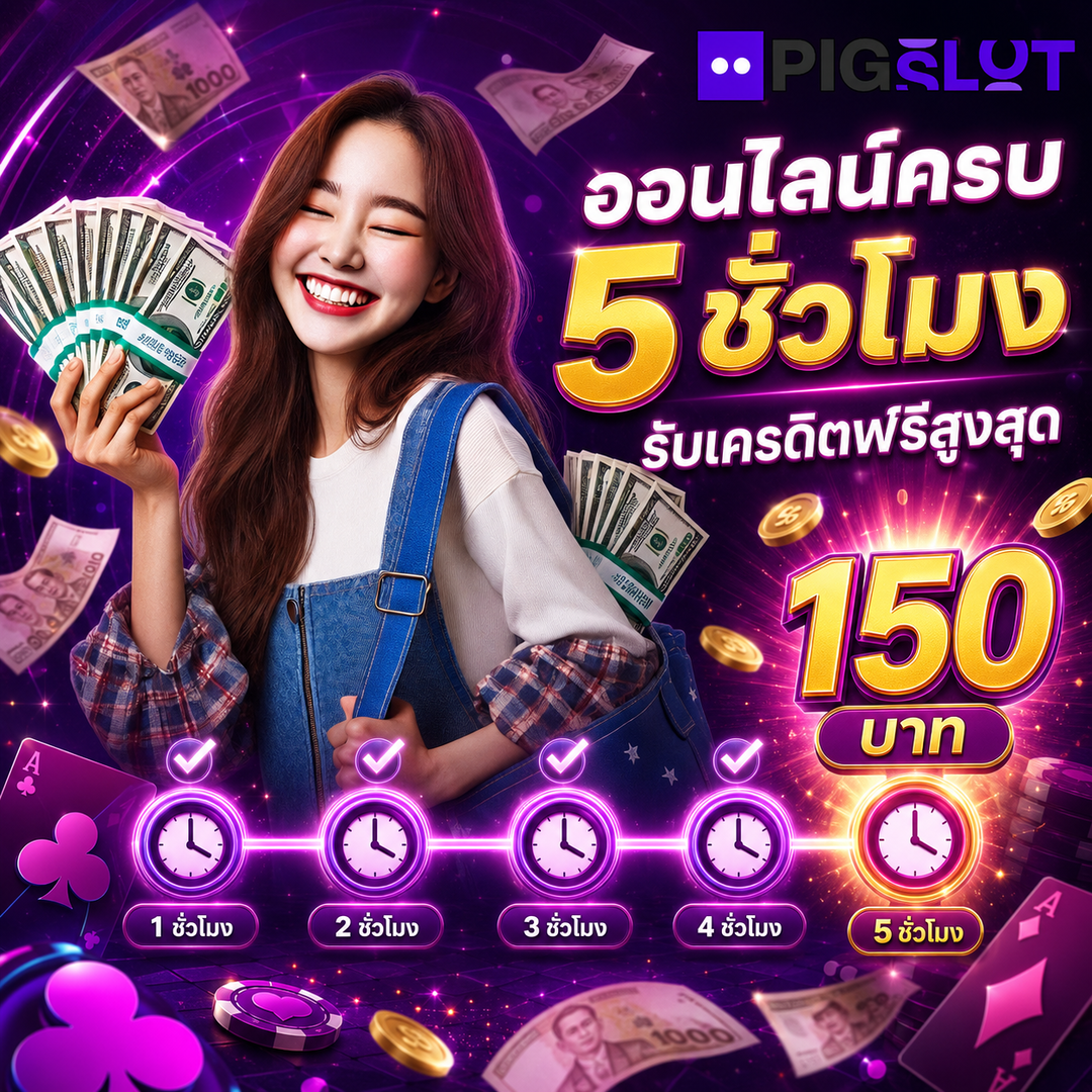 โปรยเงินฉ่ำ ลุ้นเงินรางวัลได้ที่หน้าเว็บ pigslot