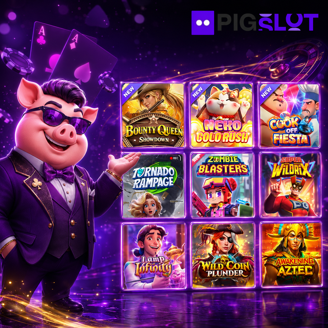 รวมเกมสล็อตยอดฮิต pigslot ฟรีสปิน